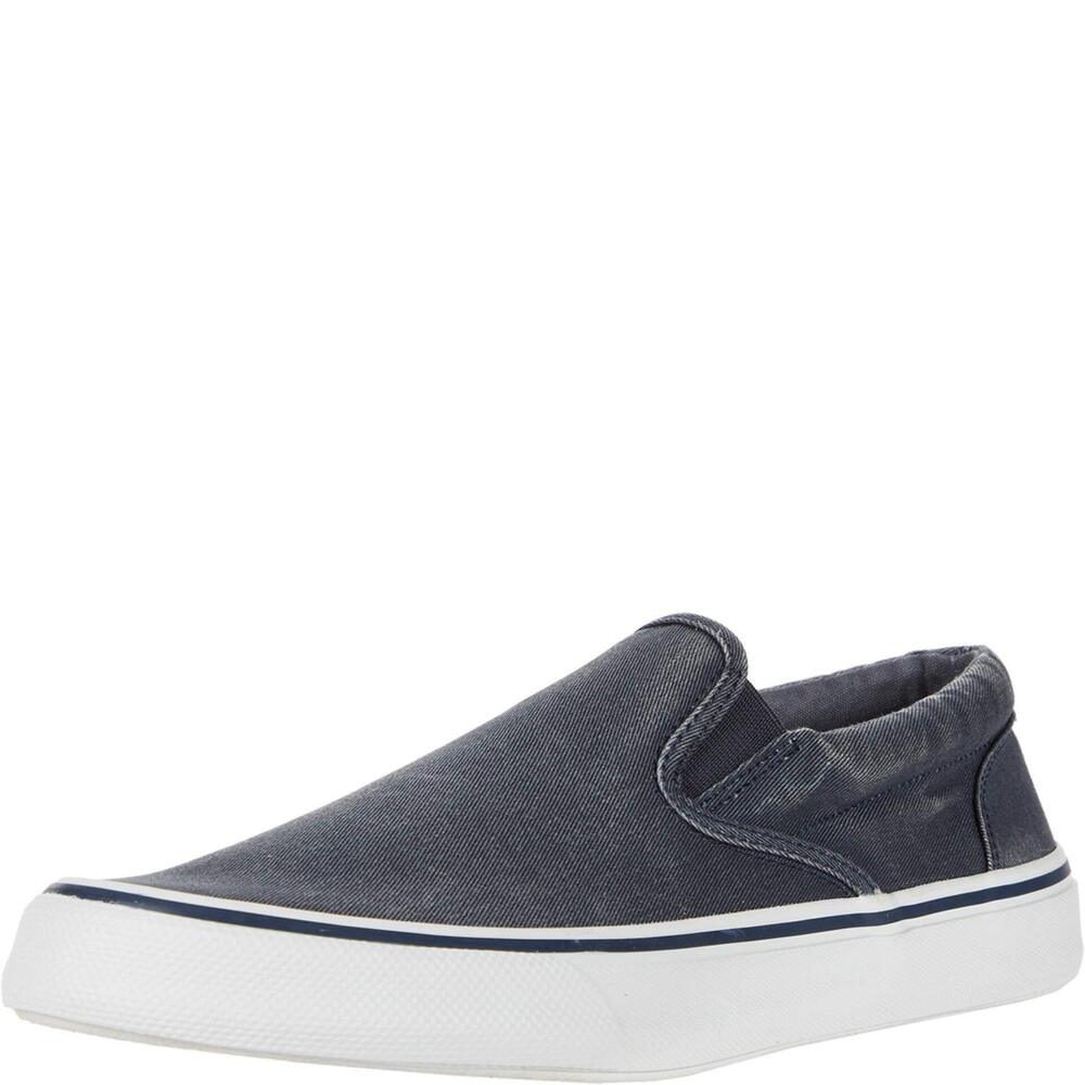 SPERRY MENS FOOTWEAR MEN'S STRIPER II SLIP ON SNEAKER, SW NAVY, 11.5